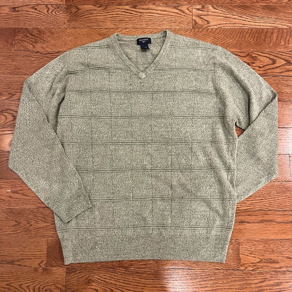 Dockers V-Neck Sweater - Tan
